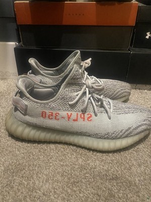 adidas Yeezy Boost 350 V2 Blue Tint Gray White Zebra Low Top Sneaker