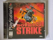 Soviet Strike PlayStation 1 PS1 Video Game Action Flight Shooter EA