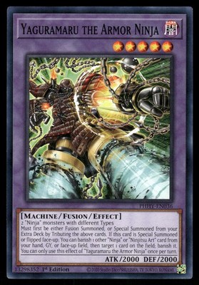 Yugioh Yaguramaru the Armor Ninja PHHY-EN036 Common 1st Edition NM