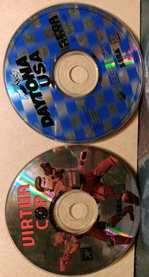 Sony Sega Saturn Game Lot of 2: Virtua Cop & Daytona USA * Discs Only* - Image 3 of 4