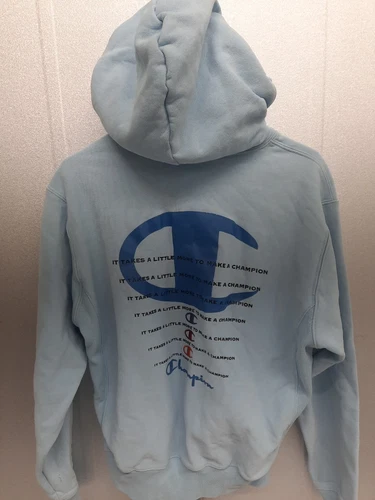 VETEMENTS Felpa con cappuccio Champion adulto M pullover tasca logo tessuto rovescio uomo