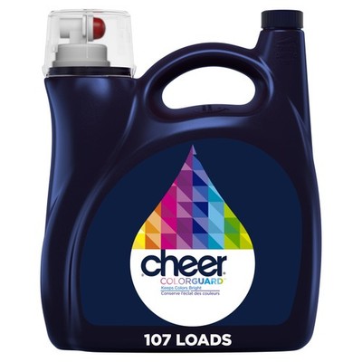 Cheer HE Compatible Liquid Detergent, 154 fl oz 107 Loads,Long Lasting Freshness