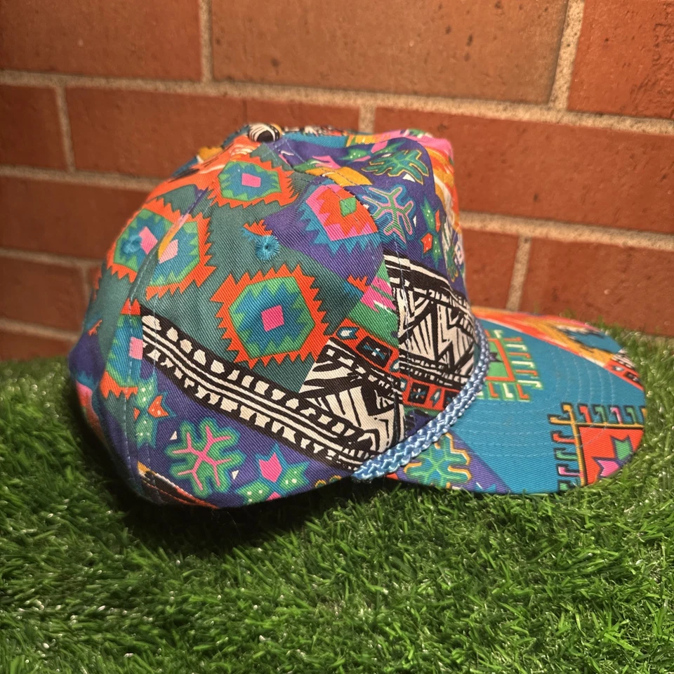 De Colección Jake's Café Exxon Colorido Patrón Snap-Back Sombrero de San Sun Foto 4 de 4