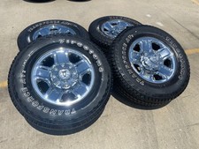 18 Dodge Ram 2500 3500 Steel Chrome Oem 2473 Wheels Rims Set Firestone At2