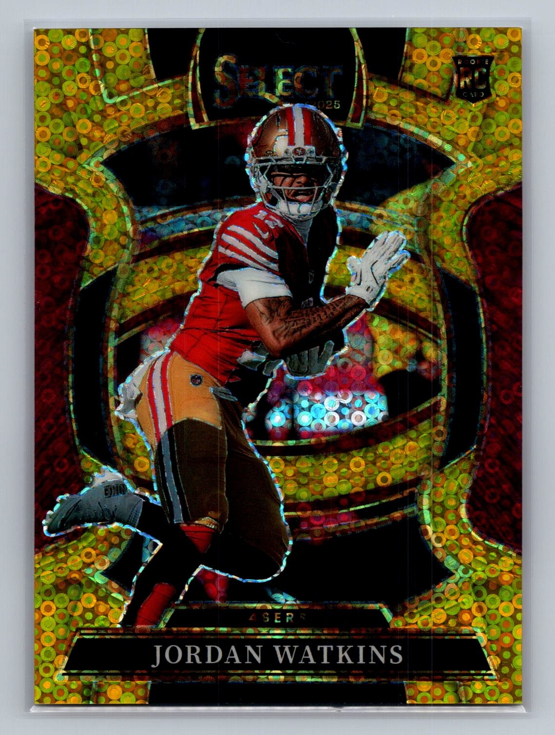 Jordan Watkins Panini Select #18 Gold Disco