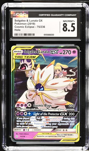 Solgaleo & Lunala-GX graded CGC 8.5 for sale on eBay