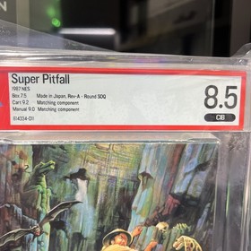 Super Pitfall (NES, 1987) &ndash; PSA 8.5 CIB &ndash; Box 7.5 / Manual 9.0 / Cart 9.2