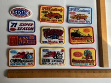 Original 1971-1978 NHRA National Hot Rod Association 10 Item Mixed Patch Lot