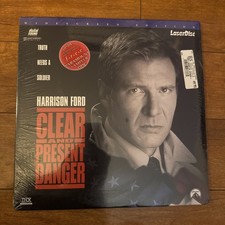 Clear and Present Danger Widescreen Laserdisc LD - Harrison Ford SEALED