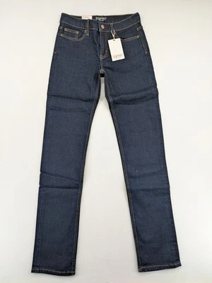 Esprit Damen Jeans Hose Straight Leg Mid Rise W26 L34 Dunkelblau Denim - Bild 1 von 4