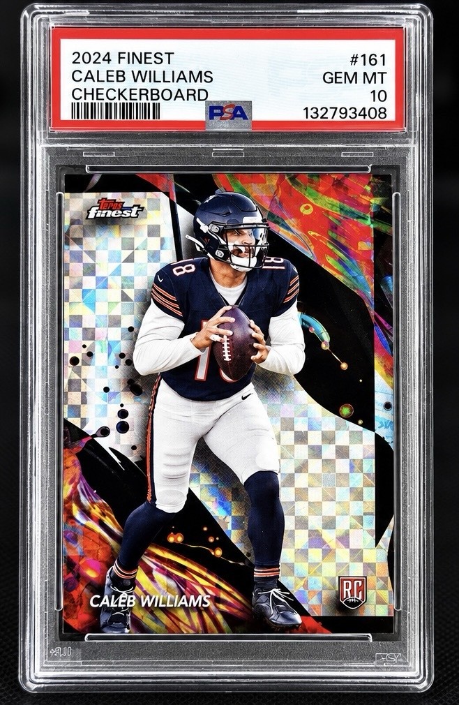 Caleb Williams Topps Finest #161 Black Refractor