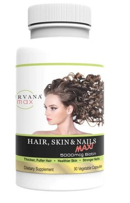 Purvana Hair Skin Nails Max  90 Caps Extra Strength Grows Hair Sealed 
