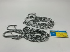 2 Seachoice Trailer Safety Chain Galvanized Steel - 732 X 36 Larger Hooks