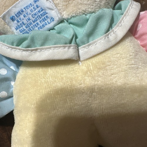 Vintage Eden Baby Plüschhase Kaninchen Pastell Osterei gepunktet Liebesspielzeug 11 Zoll - Bild 11 von 13