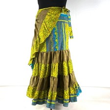 Wholesale Lot of Vintage Silk Saree Boho Skirt Gypsy Hippie Dancing Skirts Dress