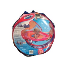 Baby Spring Float With Sun Canopy, Swim Ways Pool Toy, Ages 9-24 Months