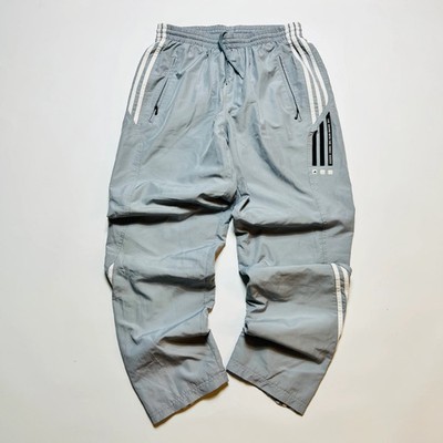 Adidas Vintage 90s Sample Tracking Pants Jogginghose Baggy Fit grau L / XL