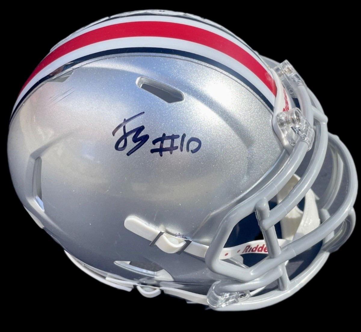 Julian Sayin Signed Autographed Ohio State Buckeyes Mini Helmet