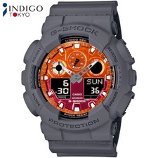 Casio G-Shock GA-100FL-8AJF Quartz Orange Dial Big Case 51.2mm Watch
