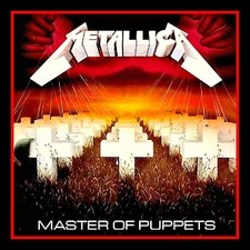 4" Metallica Master of Puppets vinyl sticker. Heavy Metal decal for car, guitar,