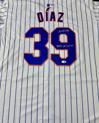 NY METS EDWIN DIAZ SIGNED AUTO JERSEY WITH 2025 ALL STAR