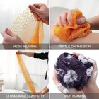 5Pcs African Net Sponge Long Body Scrub Exfoliating Back Scrubber Random Color — photo 5