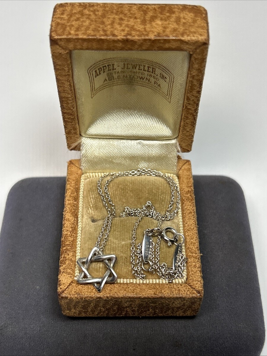 Authentic Tiffany & Co Elsa Peretti Star Of David Jewish Star 12mm