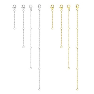 4 Piece Multi Functional Chain Extension Tail Extender for DIY Jewelry Making