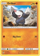 Drilbur SM - Unified Minds 118/236 LP Pokemon