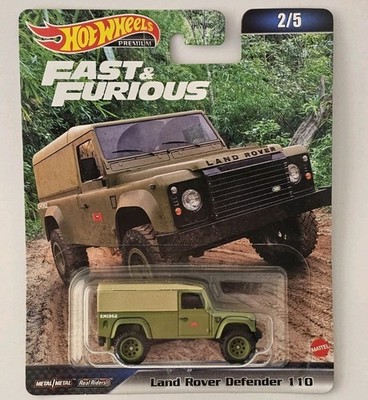 Hot Wheels Land Rover Defender 110 Premium 2/5 Fast and Furious HKD26 Maßstab 1:64