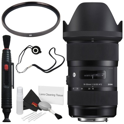 Sigma 18-35mm f/1.8 DC HSM Art Lens for Nikon F Deluxe Combo