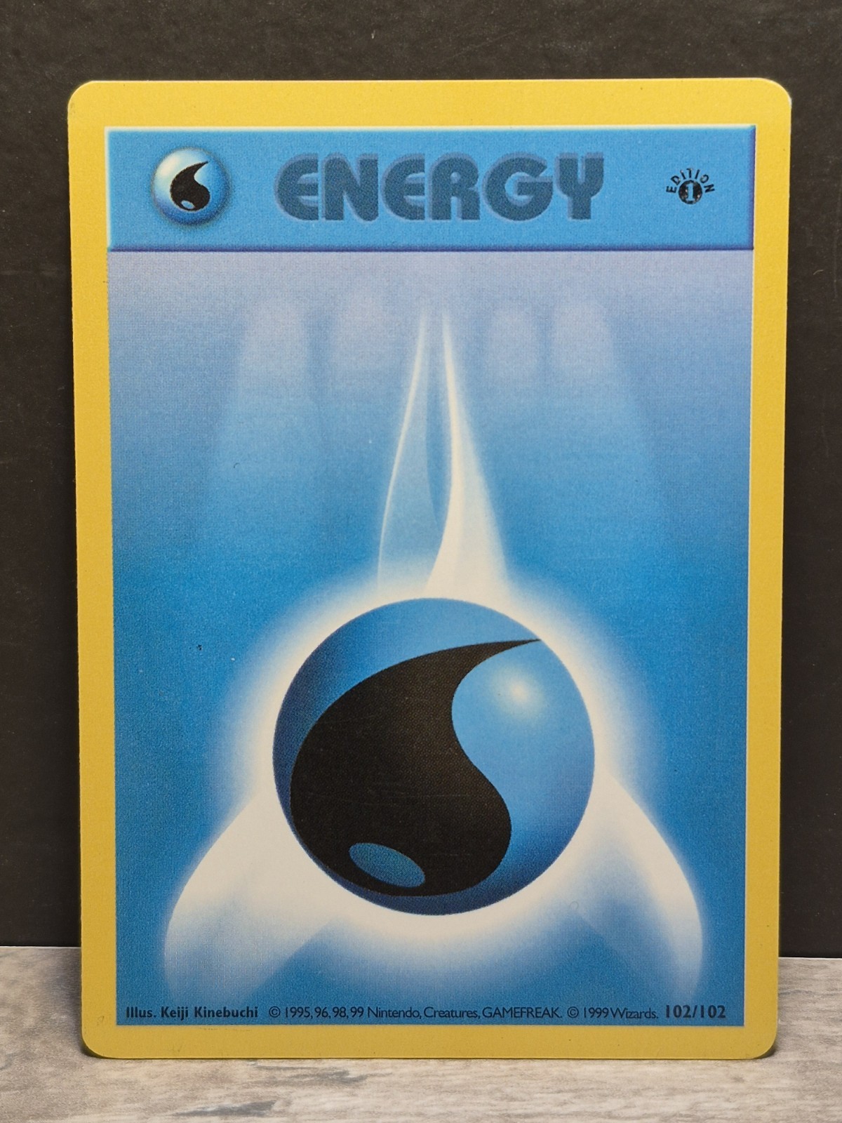 Pokémon 1st EDITION Shadowless Water Energy #102/102 - 1999 Base Set - NM to MT!