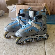 Schwinn Max 76MM 169-8/9 Womens Rollerblades Size 8-9.5 Grey Blue - Free Ship