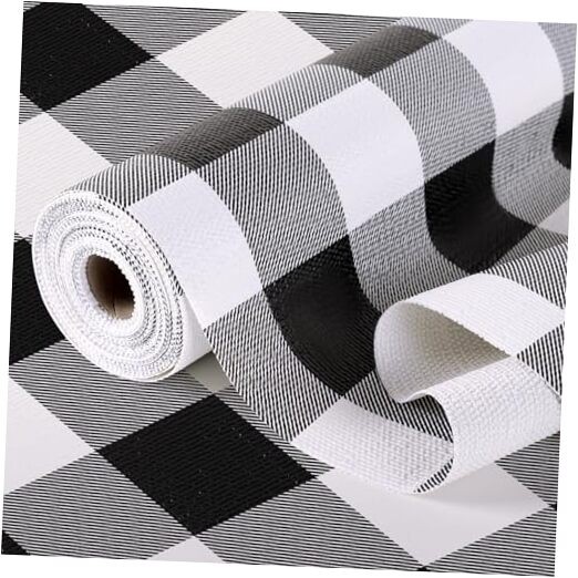 Non-Adhesive Black Shelf Drawer Liner for Kitchen Cabinets 23.6x236.2 Inches