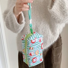Cartoon Canvas Pencil Case Large Capacity Travel Pencil Organiser Storage Bag