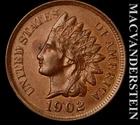 1902 Indian Head Cent - Scarce  High Grade  Lustrous  No Reserve  #L4619