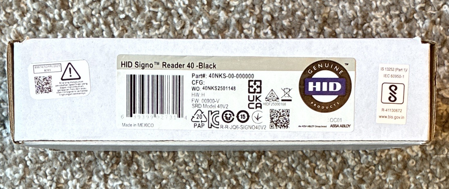 HID Signo 40NKS-00-000000 Wall Mount Reader