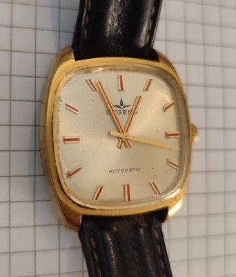 Dugena Automatic Vintage Herrenuhr   Goldfarben   Läuft an