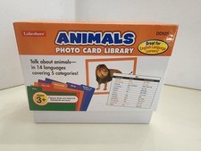 Lakeshore Animals Photo Card Library DD525 - 14 Languages - Educational 3 