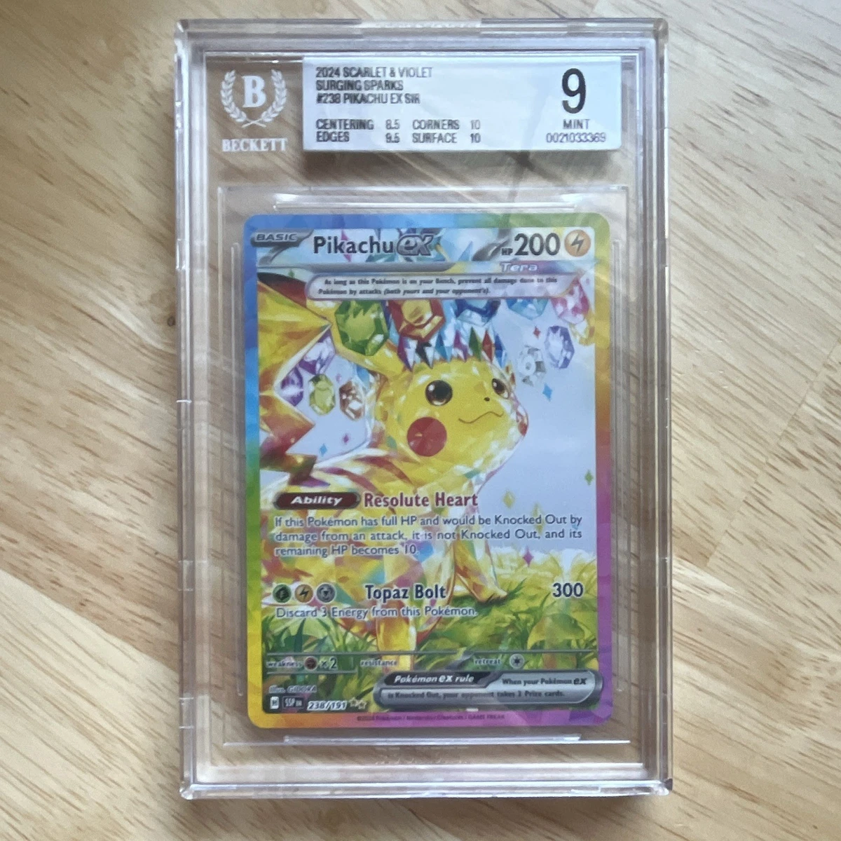 Pokémon TCG Beckett Grading Services (BGS) Rare Grade 9 Individual