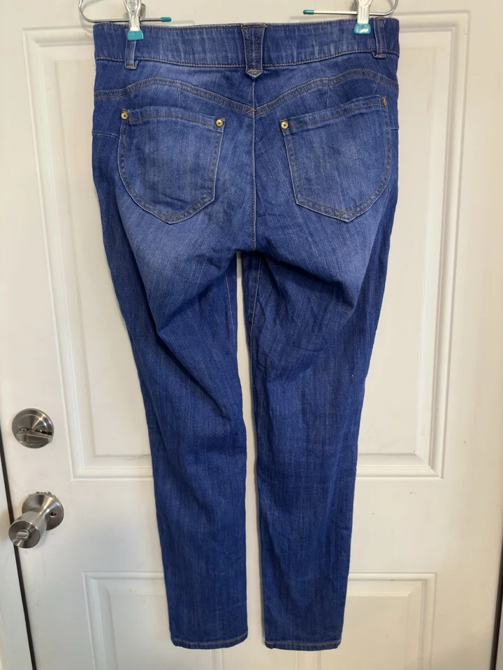 Женские джинсы Democracy из синей джинсовой ткани Ab Solution эластичные узкие узкие до лодыжки размер 6 - Изображение 2 из 4