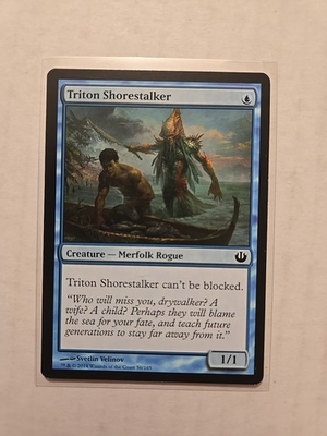 #ad #ad Triton Shorestalker Journey into Nyx LP Common Creature MTG $1.38