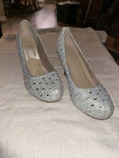 WK Rhinestone Sparkle Pumps High Heel Shoes - Size 7 1/2