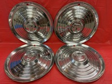 Vintage Set Of 4 195253 Mercury 15 Hubcaps Vintage Set Of 4 195253 Mercury 15 Hubcaps