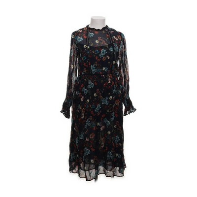 Zara Basic, Kleid, Größe: XS, Schwarz/Mehrfarbig, Polyester/Viskose, Blumen #CN2