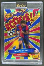 2024 Wild Card Lamine Yamal Comix Rookie Blue Pulsar Foil Red Gold Lines #1/1