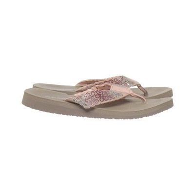 Skechers, Flip Flops, Größe: 39, Cali Yoga Foam, Grau/Pink, Damen #9qT