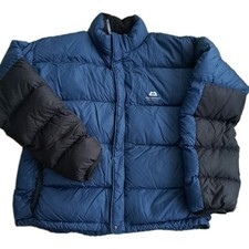 Mountain Equipment Vintage Down Puffer Blue Padded Coat Jacket Size Large