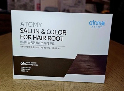 Atomy Salon & Color For Hair Root Dark Brown #6G Color Touch Up Easy 200ml NEW