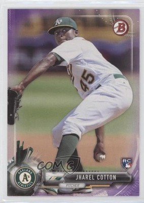 2017 Bowman Purple 76/250 Jharel Cotton #89 Rookie RC yf0